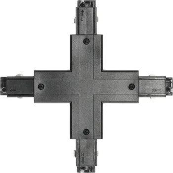 Vnější spojka "X" pro spojování lištových osvětlení, ČERNÁ