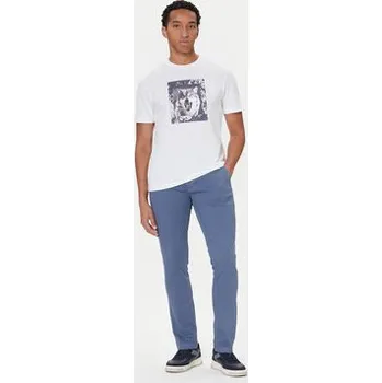 BOSS Chino kalhoty 50547865 Modrá Slim Fit 36_34