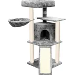 Aga Vysoké škrabadlo pro kočky DS316, stabilní, šedobílá, 106 cm, 45x45 cm STK18281