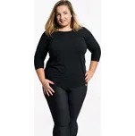 CityZen Rivera černá dámské tričko krátký rukáv 95% bavlna pro plnoštíhlé - 48