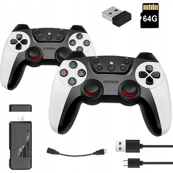 Herní konzole RETRO TV HRA MINI KONZOLE BEZDRÁTOVÁ HDMI 2 OVLADAČE 30000+ HER