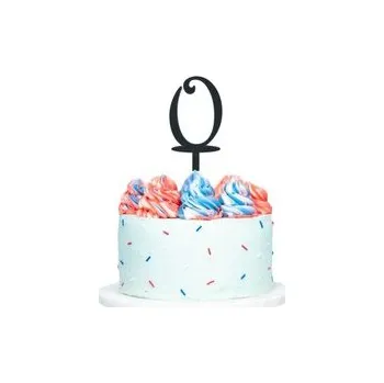 Dortová svíčka Číslo 0 Fialová