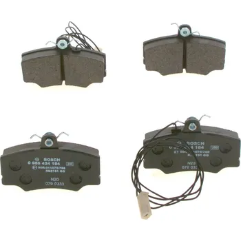 Brzdová destička Sada Brzdových Destiček, Kotoučová Brzda BOSCH (0986424184)