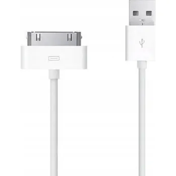 Datový kabel Kabel Forever USB - Apple 30-pin 1 m bílý