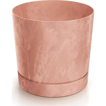 Květináč TUBOS P BETON EFFECT terakota, varianta 19,9 cm