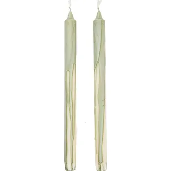 Svícen Ferm Living Svíčky Dryp set 2 ks, tea green