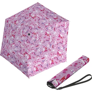 Deštník Knirps US.050 ultra light slim manual embracing love- lehký dámský skládací plochý deštník
