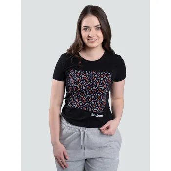Dámské tričko BrainMax BrainMarket dámské tričko Mozaika, černá Velikost: S Tričko s krátkým rukávem pro ženy