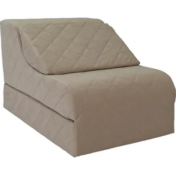 Křeslo Fimex Rozkládací křeslo SOLL LUX béžové – 65/198/17, prošívané