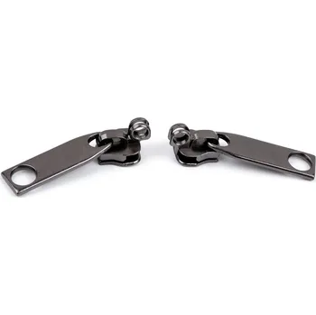 Zip Stoklasa No 7 730735_163851_62165 jezdec ke spirálovému zipu 10 ks nikl/černý