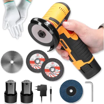 úhlová bruska Mini úhlová AKU bruska s příslušenstvím, 2x baterie 12V, 63826