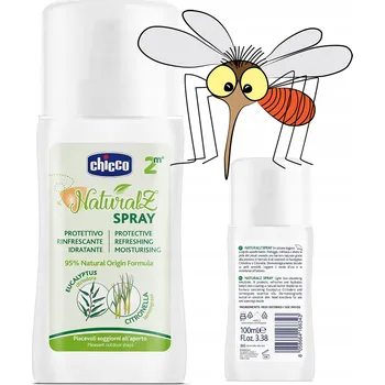 Repelent Chicco Ochranný sprej proti komárům Naturalz 100 ml, od 2 měsíců