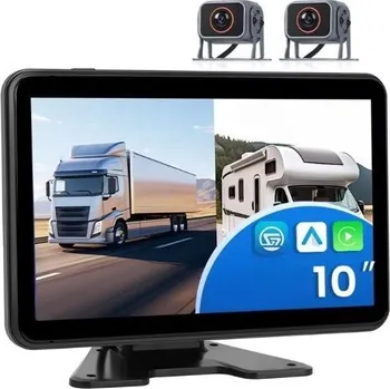 Couvací kamera Parkovací set TRUCK A3679, 10,1" HD displej + 2x kamera