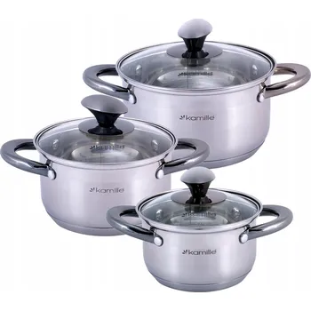 Sada hrnců Kamille , nerezová ocel 6 kusů.