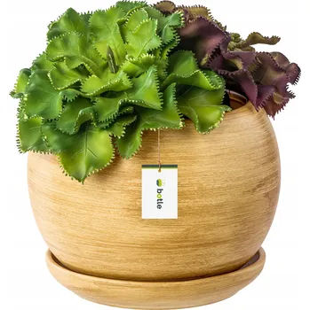 Květináč Keramický Květináč Béžová Botle 14 cm x 14 x 13 cm