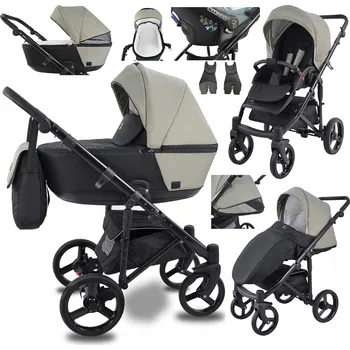 Kočárek Dětský kočárek Cavo Premium 2v1 Adaptéry Maxi Cosi Cybex BeSafe Avionaut