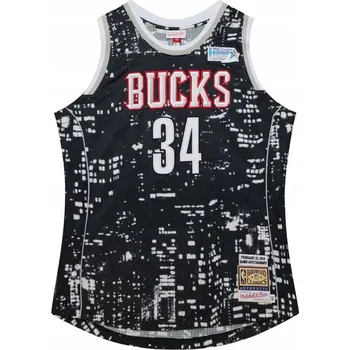 Pánské tričko Tričko Mitchell & Ness ALL-STAR 2015 GIANNIS BLACK / WHITE - XL