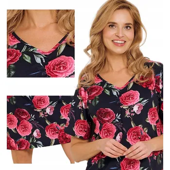 Dámská noční košile KOŠILE NOČNÍ TARO Claire 3346 Flowers L / 40