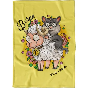 deka Deka 200 x 140 cm Kočičí znamení - Beran