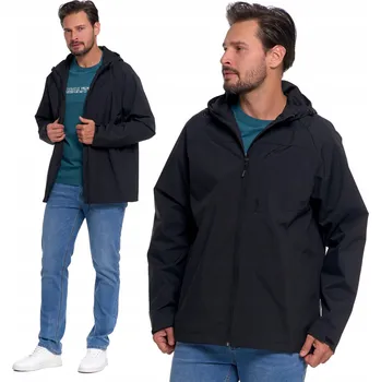 Pláštěnka Černá větrovka Moraj velikost M s kapucí, syntetická, do pasu