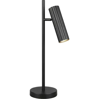 Čtecí lampička Trio Leuchten 567700132 SOKA - Stolní bodová lampička v černé barvě 1 x GU10, 50cm (Černá lampa na pracovní stůl s vypínačem na kabelu)