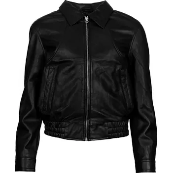 Dámská casual bunda Dámská Kožená Bunda Nina Sovren Brixton Černá Velikost: 4XL