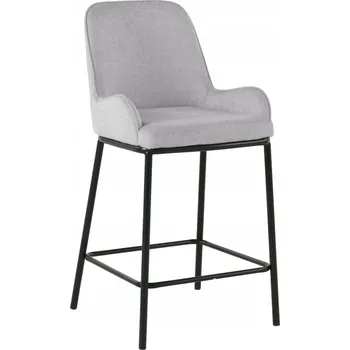Barová židle Barová Židle, barová židle, barová stolička čalouněná šedá moderní - SANTO
