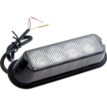 Maják Výstražné světlo 4x LED oranžové 12/24 V - velké