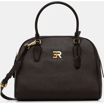 Kabelka Kožená kabelka Ermanno Firenze 12401948 hnědá 89X, vel. ONE SIZE