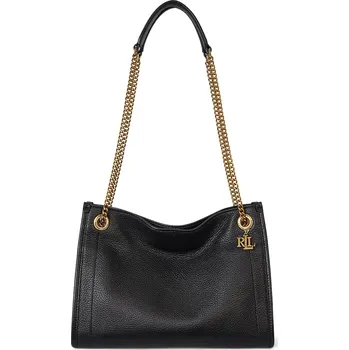 Kabelka Kožená kabelka Lauren Ralph Lauren 431980173 černá 99X, vel. ONE SIZE