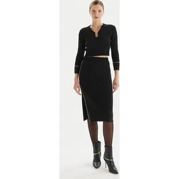 Dámský svetr Simona Corsellini Svetr A25CPMGE0601 Černá Slim Fit XL