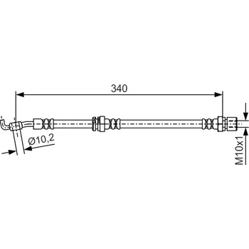 Brzdový systém Brzdová Hadice BOSCH (1987481627)
