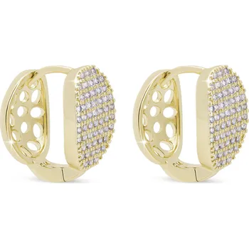 Náušnice DUBAI 3808 Náušnice ve tvaru oválku se zirkony Ellami