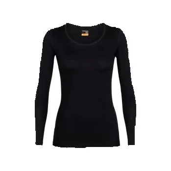 Icebreaker Wmns 200 Oasis LS Scoop, Black