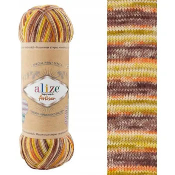 Příze Ponožková příze Alize Superwash Artisan 9006