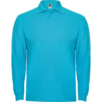 Pánské tričko ROLY Pánská polokošile s dlouhým rukávem Estrella Velikost: 3XL, Barva: tyrkysová (12)