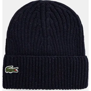 Čepice Vlněná čepice Lacoste RB0001 námořnická modř 59A, vel. ONE SIZE