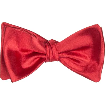 Motýlek Červený vázací pánský motýlek lesklý