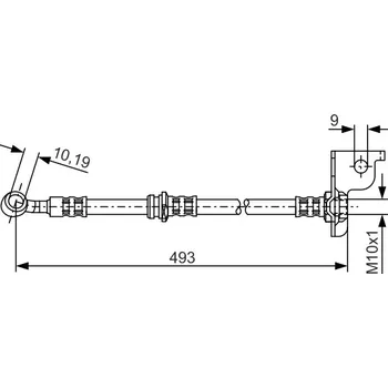 Brzdový systém Brzdová Hadice - Levá; Vpředu BOSCH (1987476370)