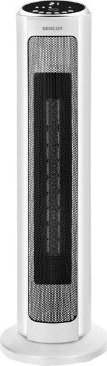 SENCOR SFH 8994WH Keramické sloupové topidlo, nastavení výkonu 1300W/2200W/ventilátor, LED displej, Wi-Fi, časovač, multifunkce, bílá