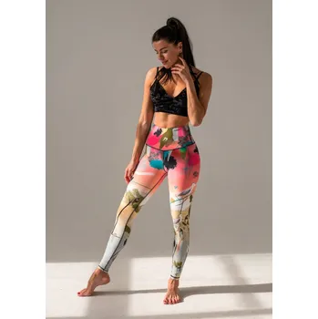 Dámské legíny Dámské legíny KFIT® Africa růžová/bílá S