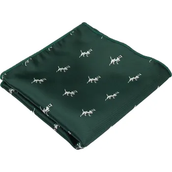 Látkový kapesník Smaragdově zelený pánský kapesníček PEJSEK