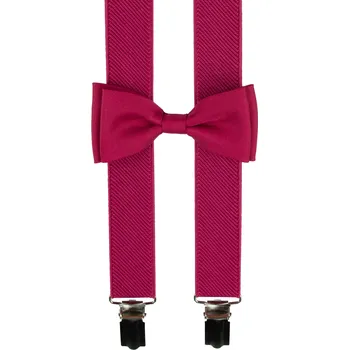 Kšandy Malinové dětské kšandy s motýlkem