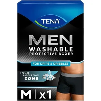 Boxerky TENA Men Washable Protective Boxer M černé inkontinenční boxerky