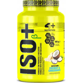 Protein Protein proteinový izolát - WPI 4+ Nutrition prášek 900 g příchuť bílá čokoláda - kokos