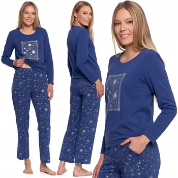 Dámské pyžamo Moraj dámské pyžamo bavlna modré, velikost 3XL