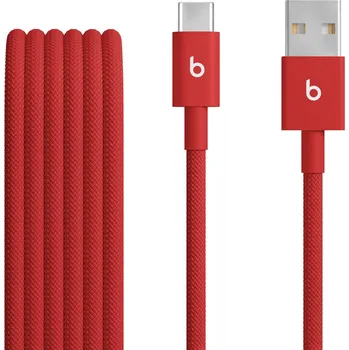 Datový kabel Beats USB-A / USB-C Woven Cable (1.5m)- Rapid Red