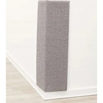 Trixie XXL Rohové škrabadlo pro kočky, velké, na zeď, nábytek, sisalové, šedé, 75 cm
