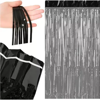 Karnevalový doplněk Párty závěs černý 1 m x 2 m