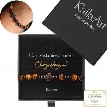 Náramek STAŇ SE MÝM KMOTREM NÁRAMEK RŮŽENEC PÁNSKÝ KailaArt